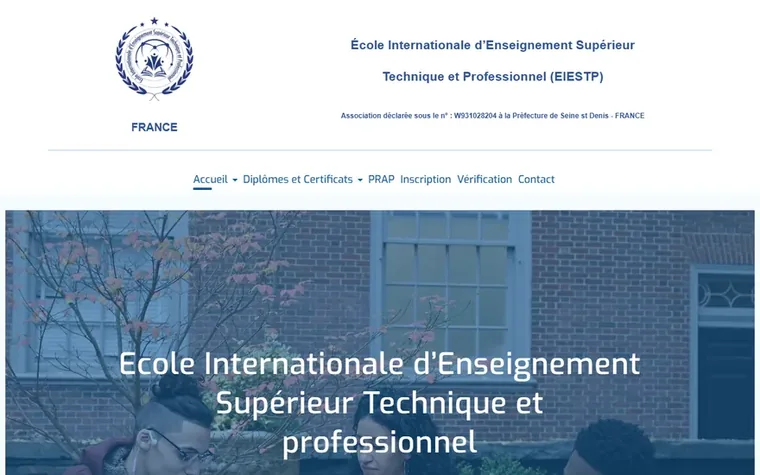 Aperçu du site de EIESTP